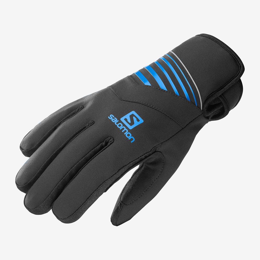 SALOMON RS WARM U Philippines - Men's Gloves - Black | 094256-JEB